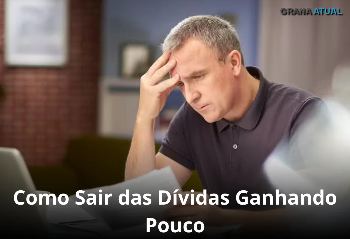 Homem preocupado com suas dívidas financeiras.