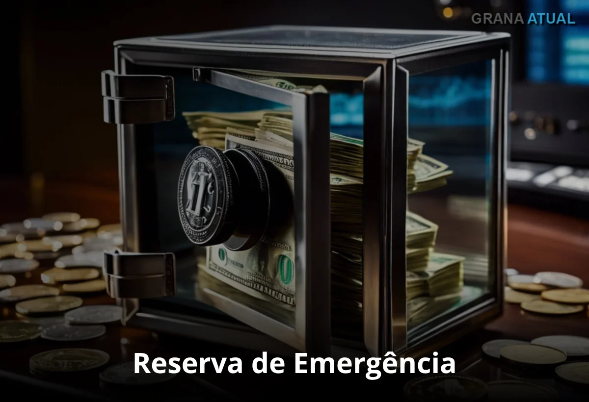 cofre com dinheiro dentro